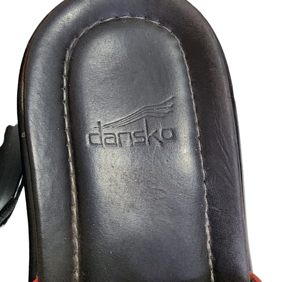 Dansko Red Sandal Slide Wedge Heel - EUR 41, (10.5 US) - Picture 4 of 7